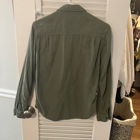 Mother Green Long Sleeve Button Up Shirt-Size XS - Picture 2 of 8